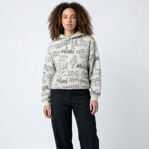 Small H&M Big City Graffiti hoodie, Miami, Detroit, NYC, Queens